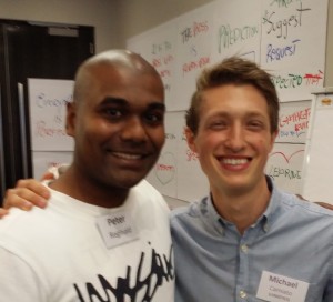 Peter Reginald with Mikey